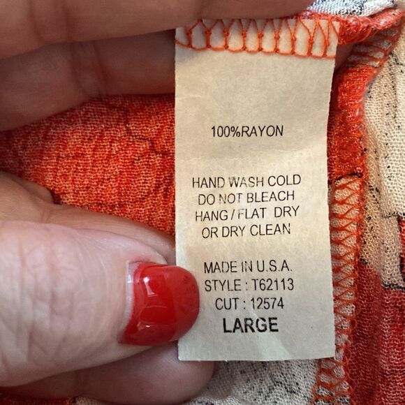 ODDY One Shoulder Red Floral Blouse - Picture 8 of 8